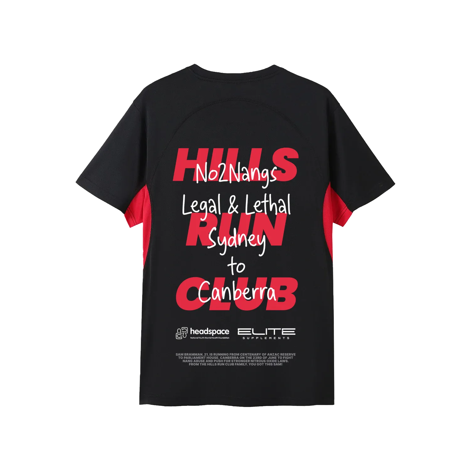 No2Nangs Men's Official Raceday Tee - Image 2