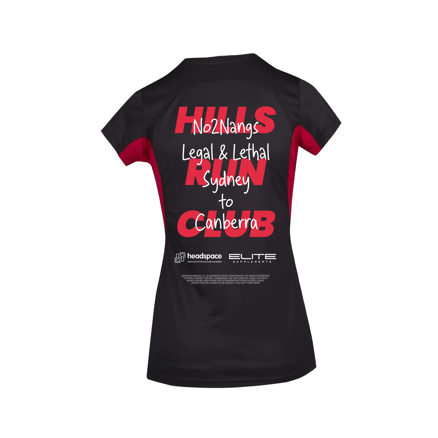 No2Nangs Women's Official Raceday Tee - Image 2